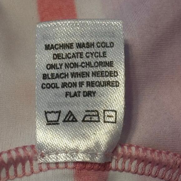 CABANA LIFE Coral Geo Off Shoulder Shift Dress 50SPF Bell Sleeve Tassels Sz M - Picture 13 of 13